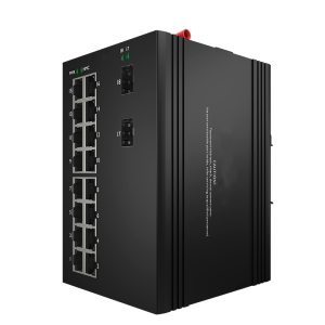 Industrial Switch Unmanaged 16 port Gigabit Ethernet PoE and 2 Gigabit SFP