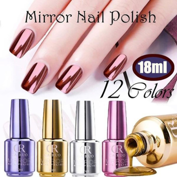 BellyLady Fashion Mirror Effect Nail Polish Magic Lacquer Chrome Nail Art Varnish Styling Tools for Girls/Woman/Lady