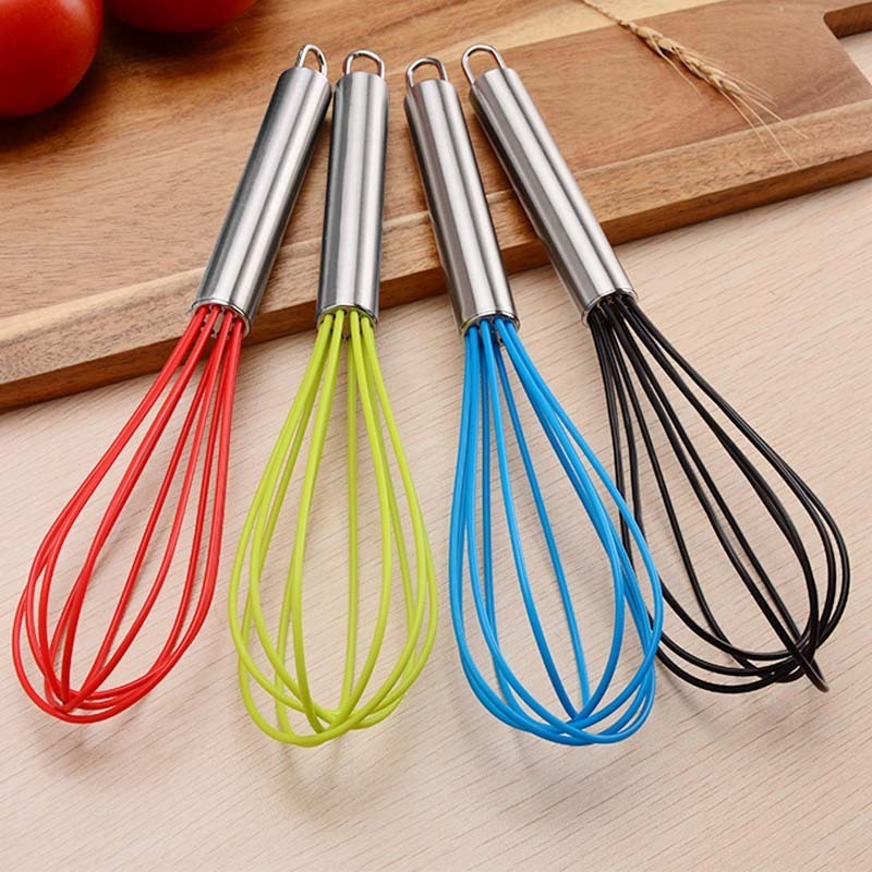 1pcs Drink Whisk Mixer Egg Beater Silicone Egg Beaters Kitchen Tools Hand Egg Mixer Cooking Foamer Wisk Cook Blender