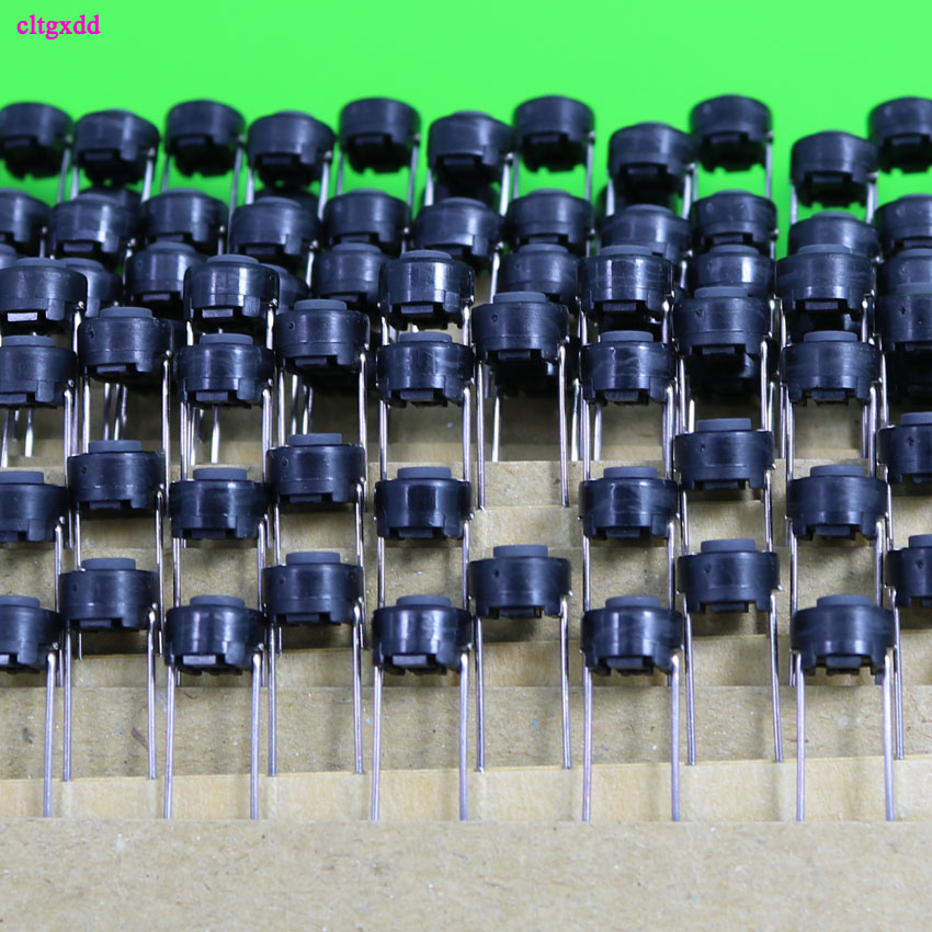 100pcs Japanese Mixer Internal Keys For ALPS 6*6*4.3 MM 2P DIP Push Button Switch 6x6x4.3 White Round Long Service Life