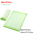L green mat pillow