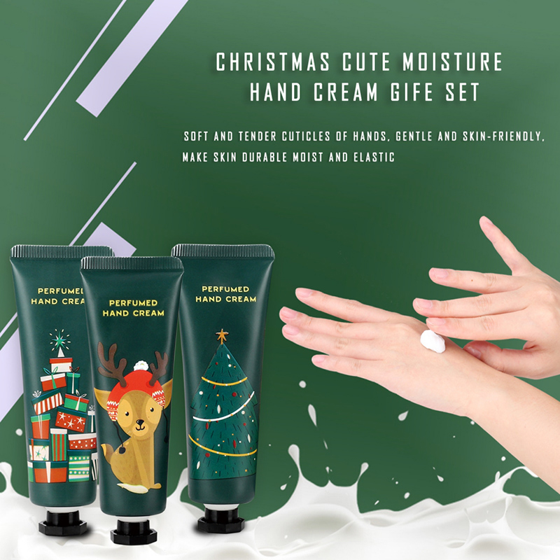 Christmas Hand Cream Gift Set, Travel Size fresh Fragrance Hand Cream For Dry Cracked Hands, Moisturizing Mini Hand Lotion