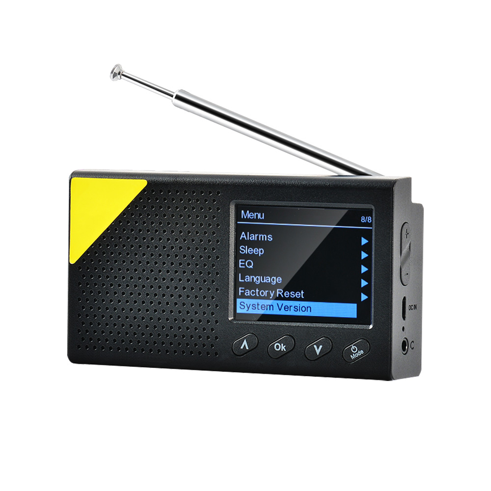 Portable Home DAB Digital Broadcasting Digital Radio Bluetooth Speaker Stereo Player For Dab/Dab+ And Fm Light Home Radio