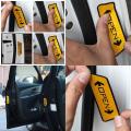 4Pcs Car Door Opening Reflective Sticker Safety Warning Sticker Auto Accessories Reflective Material Warning Tape For Car Safety