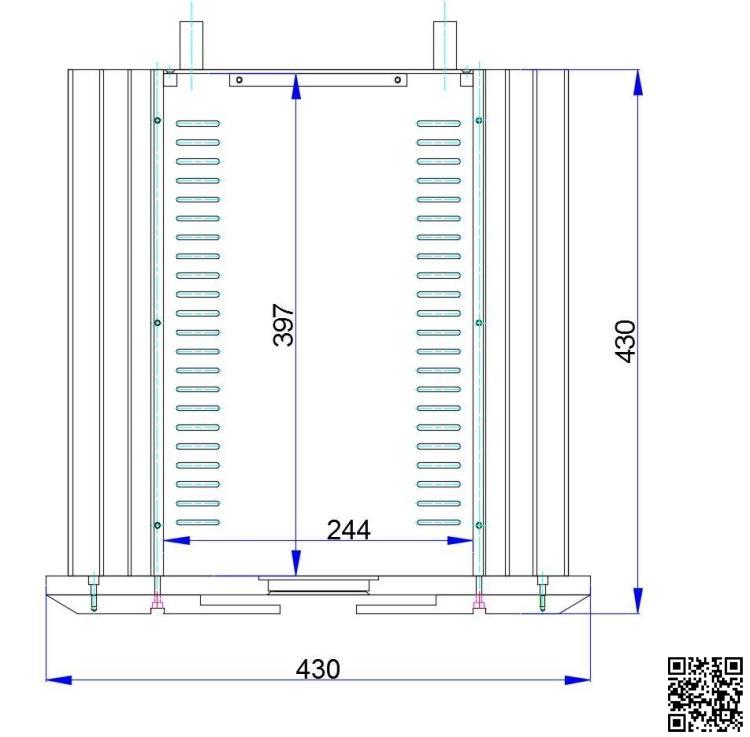 KYYSLB 430mm*430mm*170mm Amplifier Chassis Installation PASS XA 30.5 All Aluminum Large Power Amplifier Chassis DIY Housing