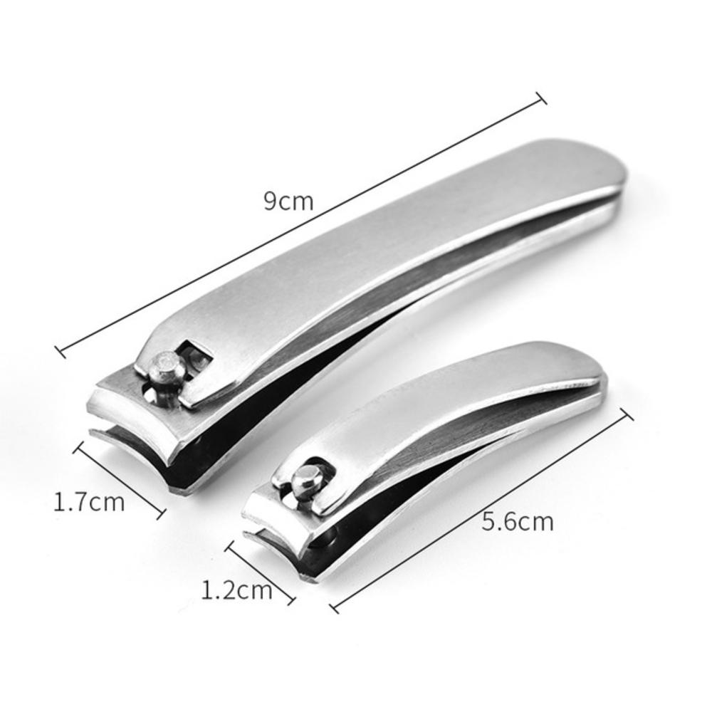 Professional Nail Clippers Stainless Steel Bent Bing Large Mouth Nail Cutting Machine Household Toe Nail Tool