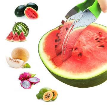 BETOHE 1 PCS party supply Stainless Steel Cut Fruit Watermelon Cutter Fast Slicer Smart Kitchen Cutting Tool
