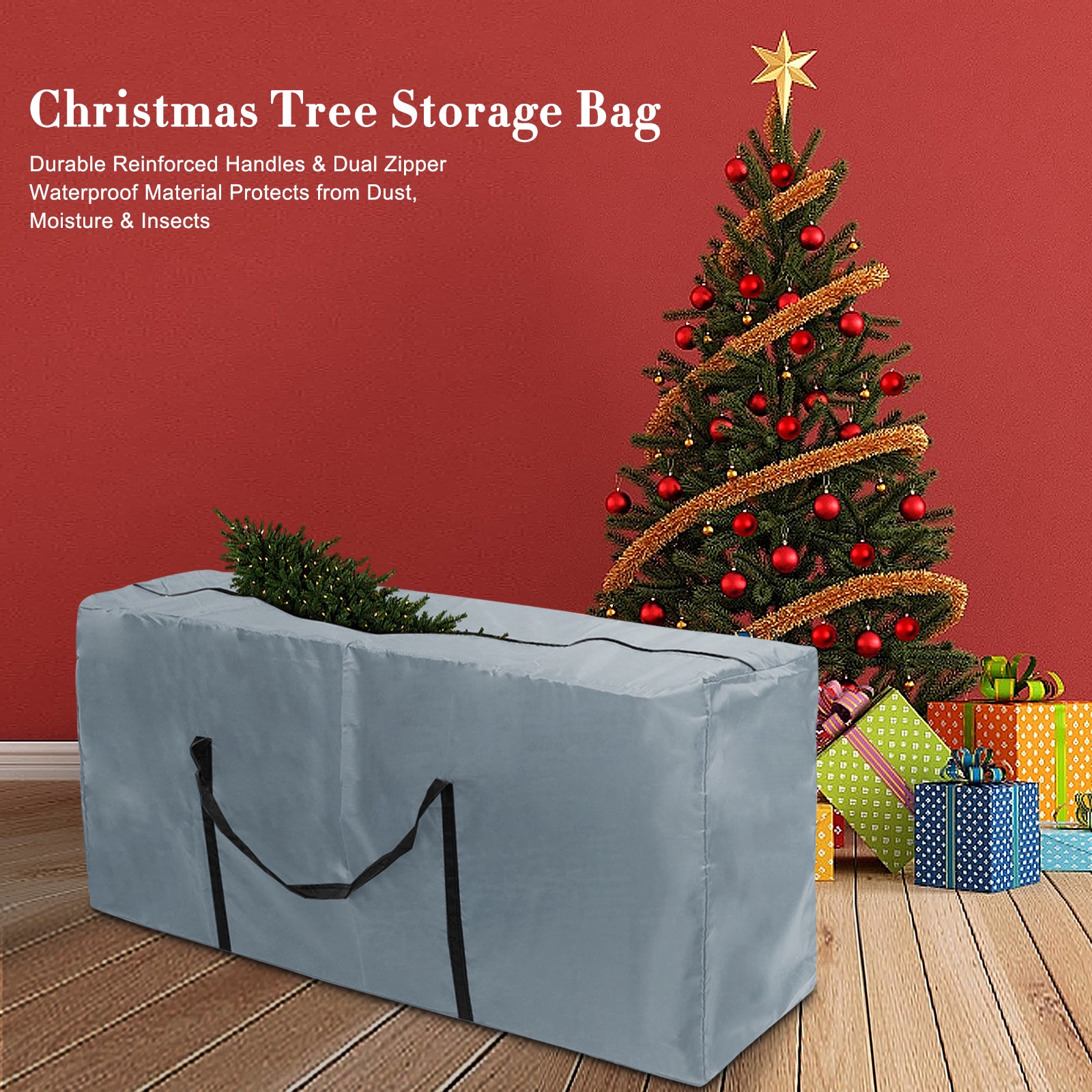 Christmas Tree Storage Bag Dustproof Cover Protect Waterproof Large-capacity Quilt Clothes Warehouse Storage Bags Organize tools