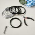 DIY Jewelry Tool Sets with Carbon Steel Round Nose Pliers and Copper Jewelry Wire for Jewelry Making Tools, Mixed Color