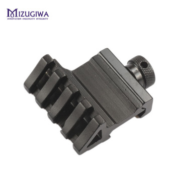 1PC 4 Slot Offset Scope Rail Weaver 45 Degree Angle Fit 20mm Rail Mount Quick Release Aluminium Alloy Caza Hunting Accessories