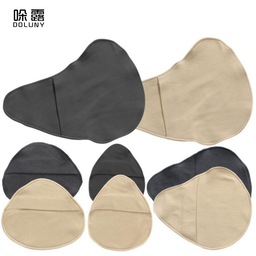 1PC Cotton Protective Cover Sweat-absorbent Breathable Lightweight Silicone Breast Breast Form Case Protection Sleeve D40