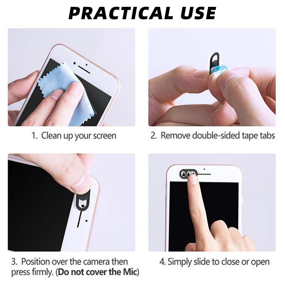 FONKEN Universal Webcam Cover Phone Lenses Antispy Camera Cover For iPad Macbook Web Laptop PC Tablet Privacy Sticker For Xiaomi