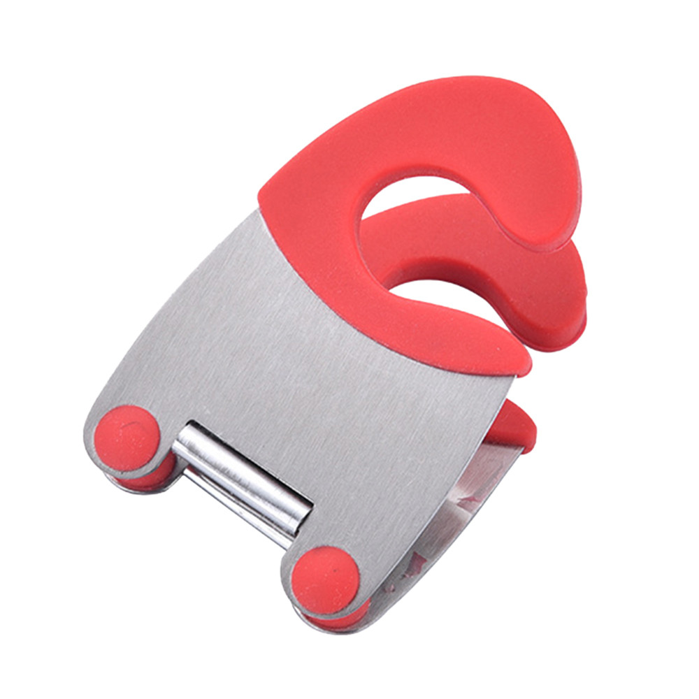 Stainless Steel Pot Clip Pan Scoop Clamp Tongs Holder for Pot Pan Spoon Holder Spatula Storage Rack Kitchen Cooking Tools