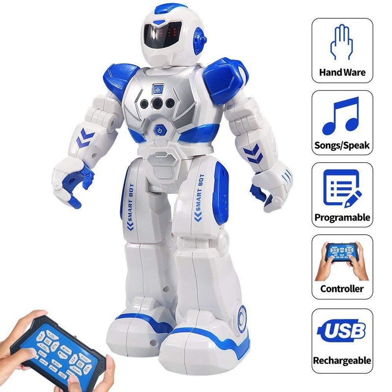 Remote Control Robot For Kids Intelligent Programmable Robot With Infrared Controller Toys,Dancing,Singing,Led Eyes,Gesture Sens
