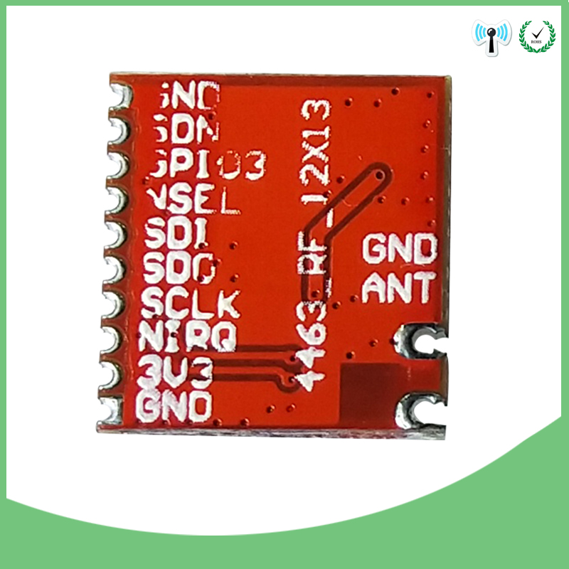 2pcs 433MHz RF module 4463 chip original Long-Distance communication Receiver and Transmitter SPI IOT and 2pcs 433 MHz antenna