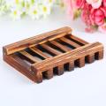 2pcs Bamboo Soap Dish Portable Storage Holder Woode Creative Wooden Natural Soap box Bamboo Tray Holder Bathroom Kitchen Holder