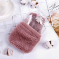 PVC Stress Pain Relief Therapy Hot Water Bottle Bag With Knitted Soft Cozy Cover Winter Warm Heat Reusable Hand Warmer