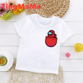New Game Among Us Cartoon T Shirt for Kids Summer Top Impostor Graphic Tees Boys Girls Funny Anime Tshirt Cute Children Clothing