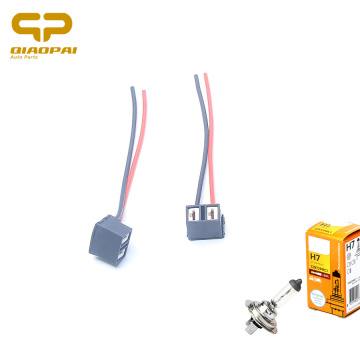 1 Pair H7 Socket Adaptor Car Fog Lamp Holder Light H7 Bulb Automotive Wire Connector H7 LED Socket Headlight Ceramic Plug