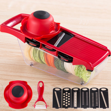 Multi Function Mandoline Slicer Vegetable Cutter Built-in Adjustable Safe Blades Grater Slicer Stainless SteelSafe Slicer Cutter