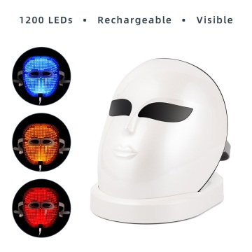 Upgrade Version 3 Color 120PCS LEDS Facial Mask LED Light Therapy Machine Skin Rejuvenation Tighten Anti Wrinkle Acne Removal