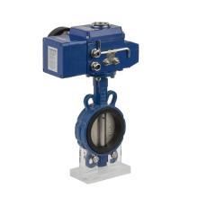 Wafer Type Electric Motorized Control Butterfly Valve