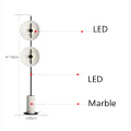 LED floor lamp marble floor light 2 LED good quality 3 years warranty latest Europe design simple lighting for hotel