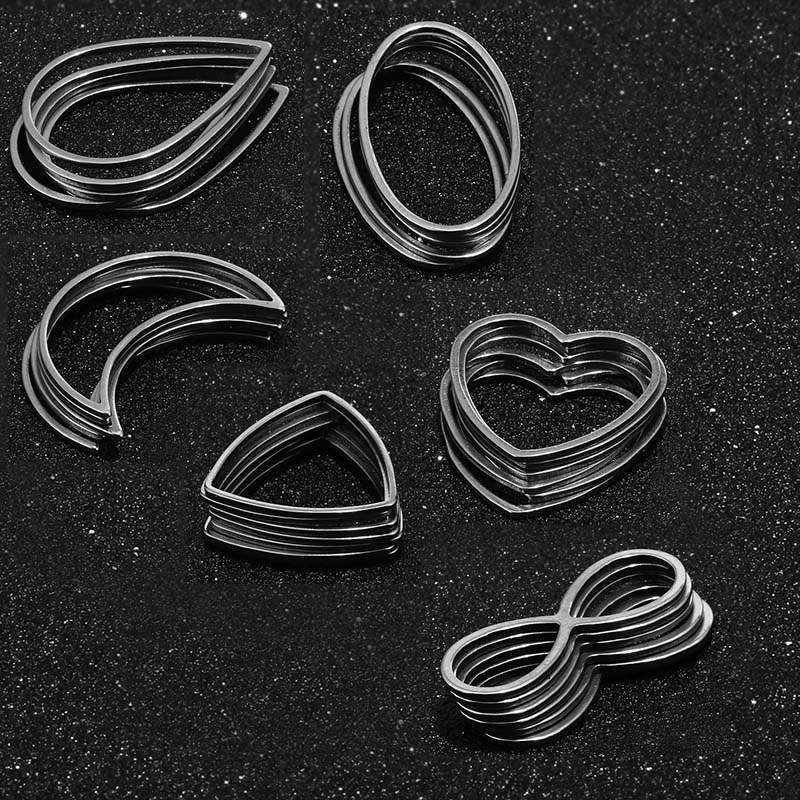 10pcs/lot Stainless Steel Gold Tone 25X18mm Moon Links Connectors Jewelry Accessories for Earring Making