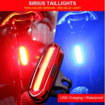 Bike Tail Light 120 Lumens LED Rear USB Bicycle Light Cycling Light Safety Waterproof Wolf Star Warning Lights Bike Accessories