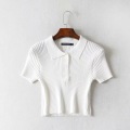 white knit t shirt