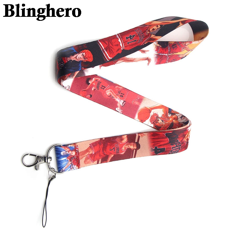 CA860 Cartoon Anime Print Cell Phone Straps Holder Key Badge Camera USB Holder Hanging Neck Rope Lanyard with Key Ring