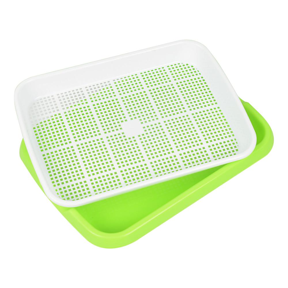 Double-layer Hydroponics Seed Germination Tray Seedling Sprout Plate Grow Nursery Pots Vegetable Seedling Pot Plastic Nursery T