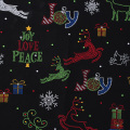Width 140cm Christmas fabric 100%Cotton Fabric Snowflake Christmas Tree Elk Printed Sewing Fabric Material Diy Clothing Dress