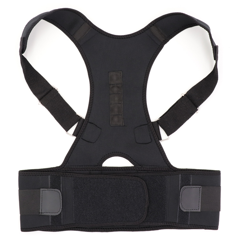 COYOCO Adjust Magnetic Shoulder Back Support Belt Therapy Posture Corrector Black Man and Women Shoulder Posture Supports Belt