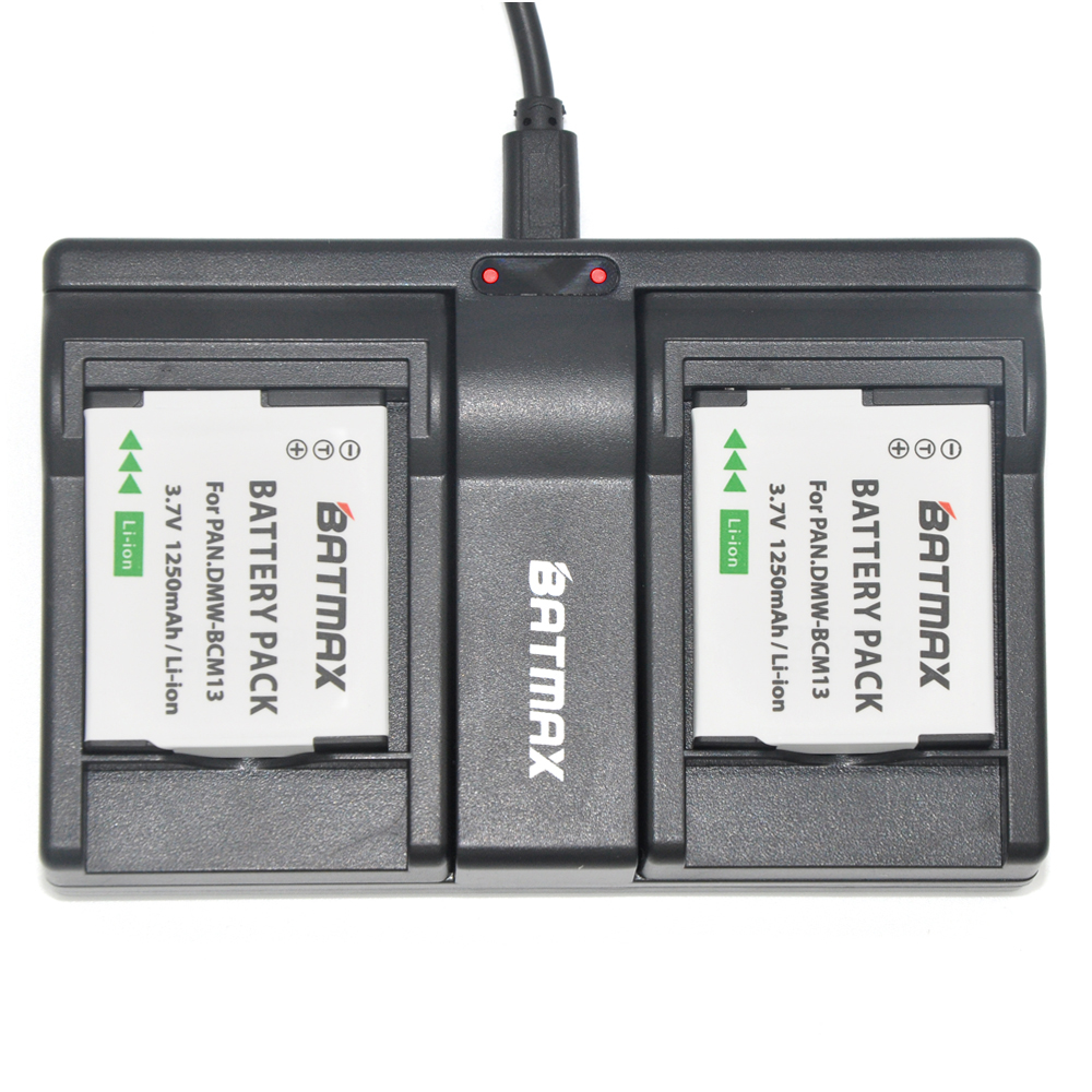 DMW-BCM13E DMW-BCM13 BCM13 Battery Dual Channel Charger for Panasonic Lumix ZS40 / TZ60, ZS45 TZ57, ZS50 / TZ70, ZS27,TZ37,TZ41