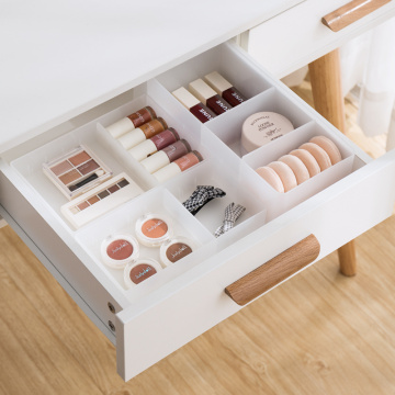 Adjustable Drawer Style Make Up Storage Box Plastic Sundries Cosmetic Container Divider Desktop Sundries Fragrance Jewelry Box