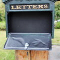2019032702 Outdoor Decoration Secure Letterbox lron Art Lockable Mailbox Retro Mailbox Retro Wall Newspaper Letter Post Box