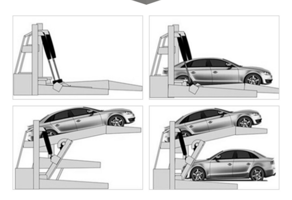 Pitch type simple lift parking