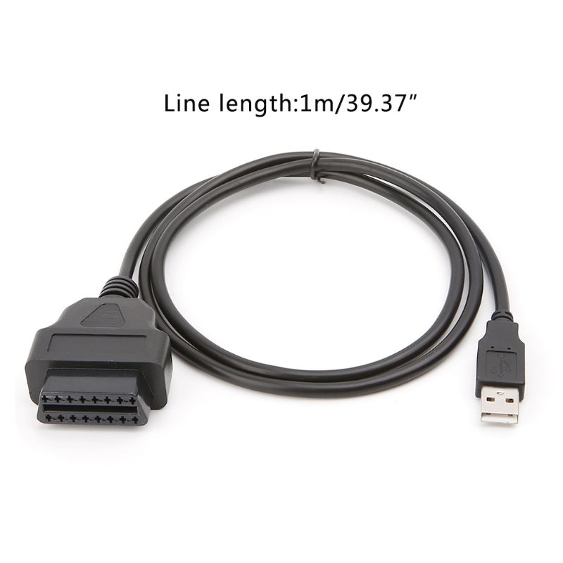 2019 New Car 16Pin OBD2 To USB Port Charger Adapter Cable Connector Diagnostic Tool Automobiles Cables Adapters & Sockets