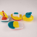 4pcs Boat Train Bath Toy Bathroom Baby Toys Swim Bath Floating Water Swimming Pool Shower Educational Classic Toys for Children