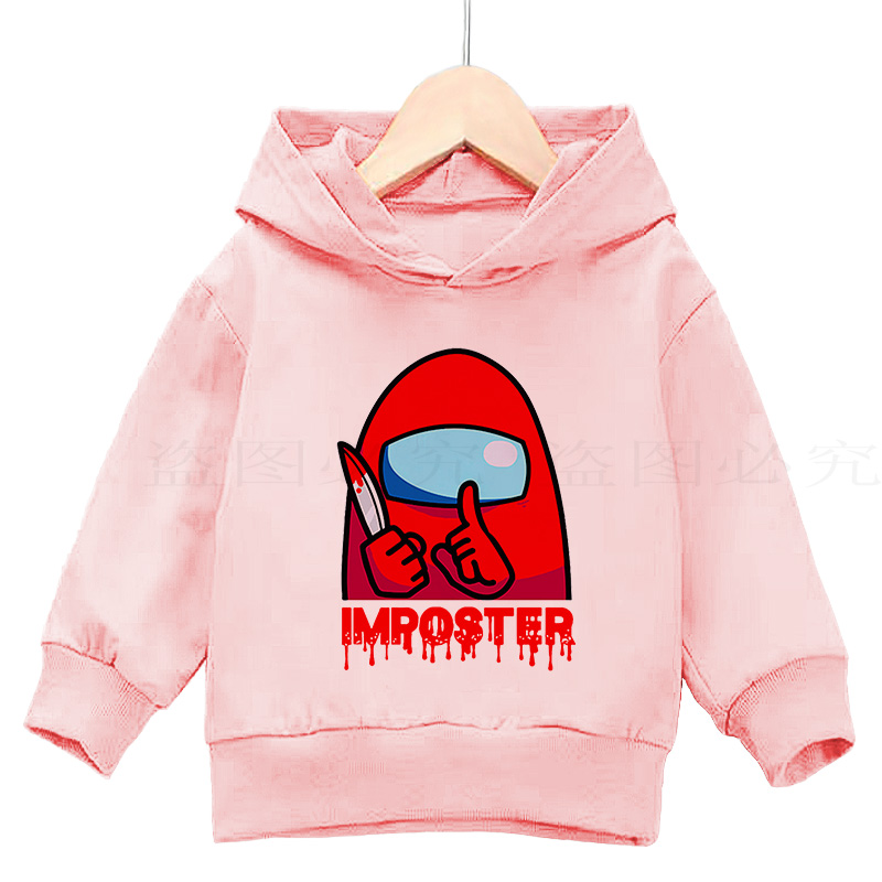 Among us, boys autumn sweatshirts 3-14 years old girls' top anime and game print clothing kids casual dinner sweaters