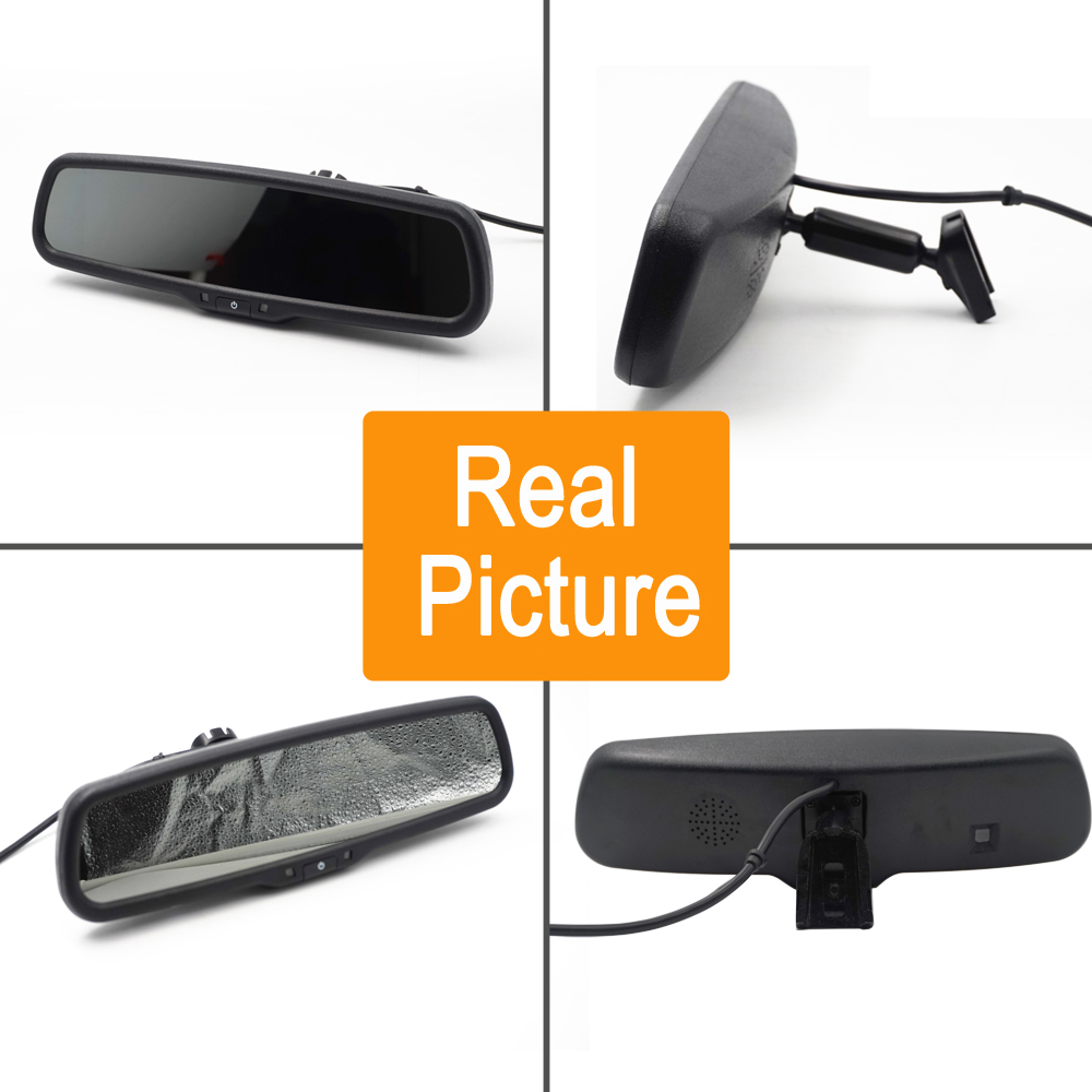 Mirror screen Car rear view mirror mount camera monitor Bracket Auto Brighenss Change Dimming Front View Camera TFT LCD Monitor