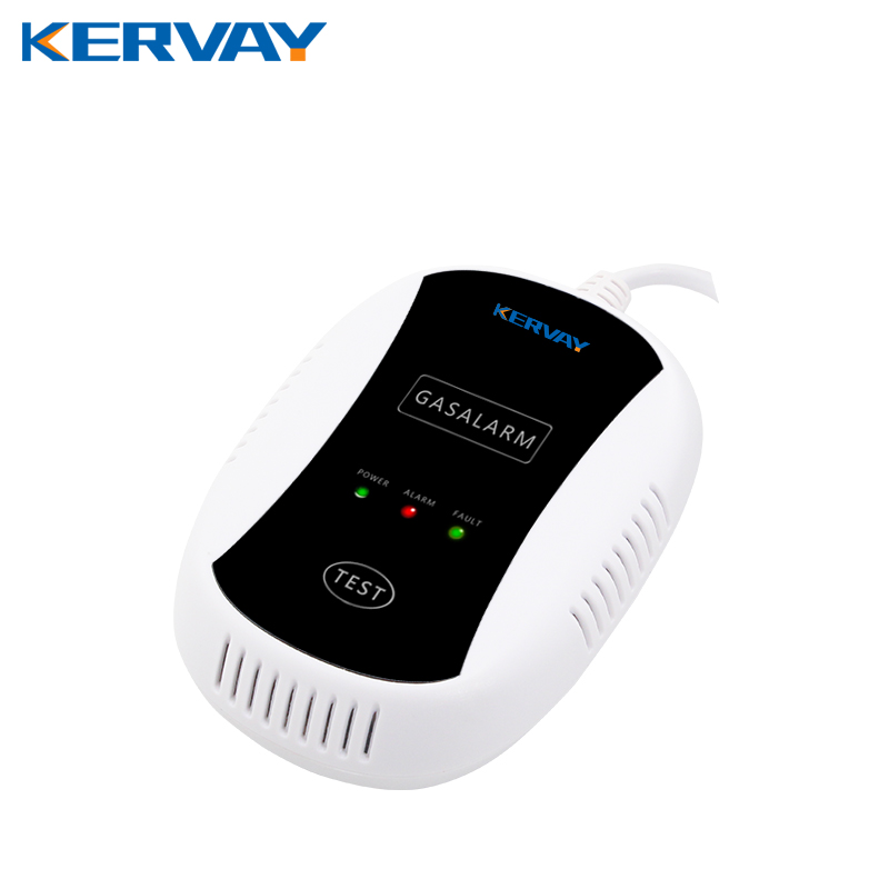 Kervay 433MHZ Wireless Gas Detector Natural Gas Alarm Safety Device Kitchen Security Gas Alarm Sensor for Home Security