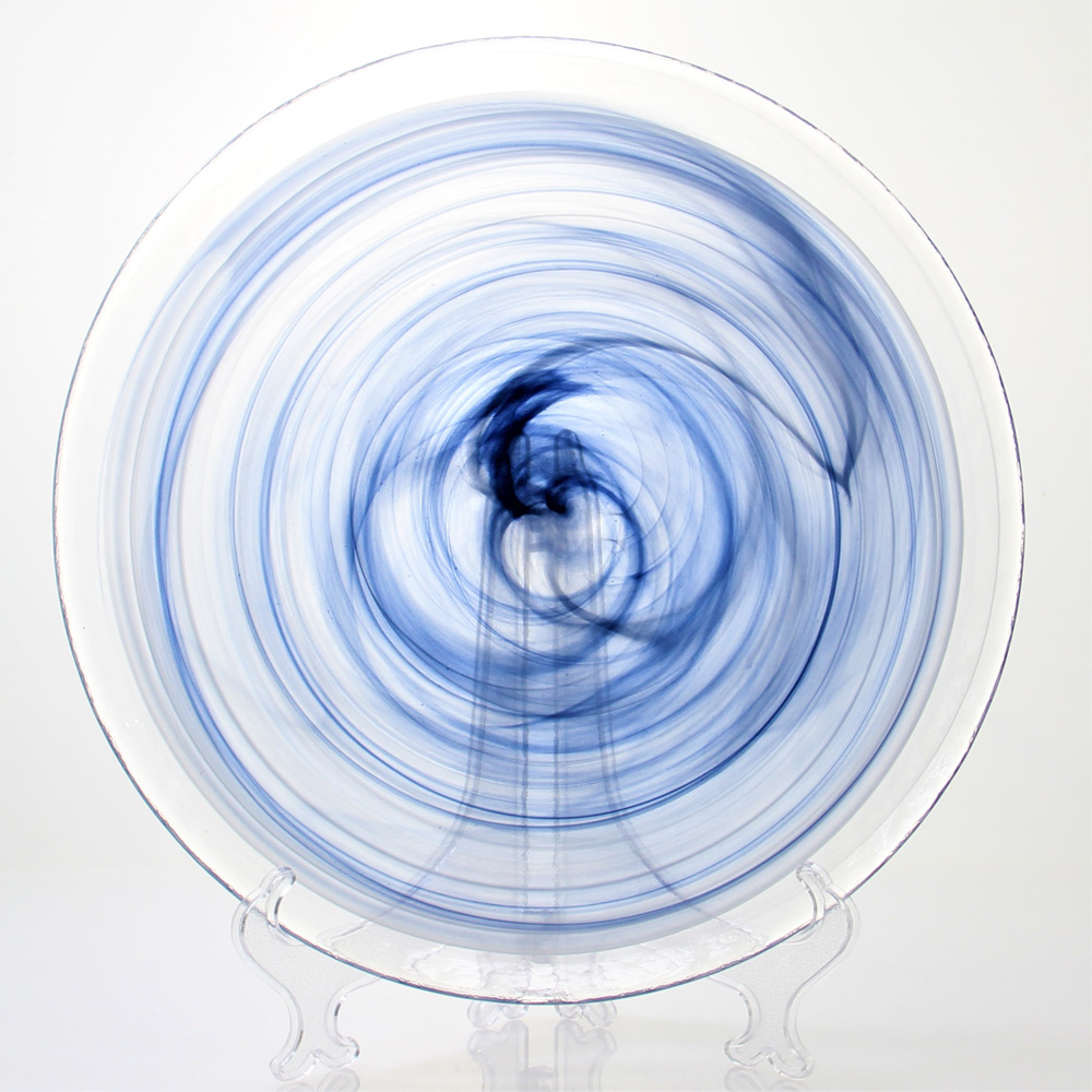 Blue Cloudy Dishes Plates
