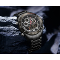 NAVIFORCE Men Watches Chronograph Sport Clock Dual Display Quartz 2020 Analog Digital 3ATM Waterproof Wristwatch Black 46mm New