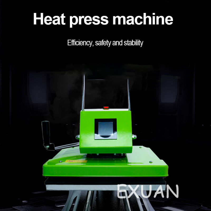 Thermal transfer flatbed heat press machine High pressure T-shirt printing machine 40*50cm garment processing equipment