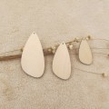 Unfinished Waterdrop Shapes Plywood Blank Wood Cutouts Crafts For Earrings Jewelry DIY Project