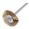 3Pcs/Set 23mm/17mm/5mm Wire Brass Brush Brushes Wheel Dremel Accessories for Rotary Tools Die Grinder Totary Machine Tools