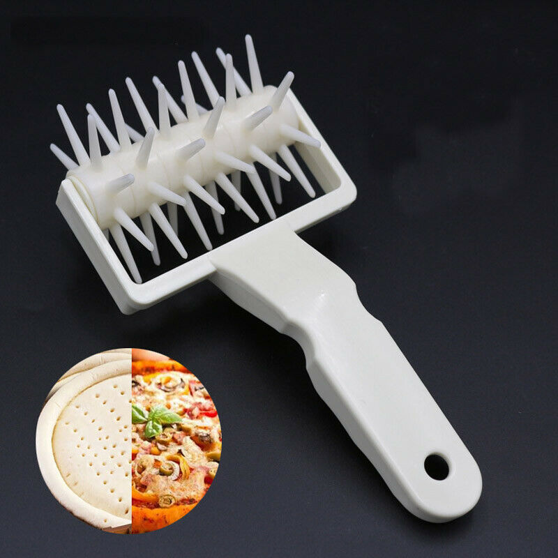 Eco-Friendly Pizza Pastry Roller Pin Baking Cookie Biscuit Dough Pie Holes Puncher Tool Pizza Tools hot sale