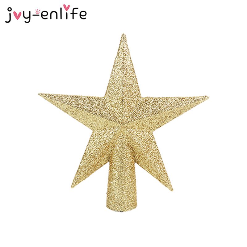 1pcs Glitter Stars Christmas Tree Top Xmas Ornaments Topper Christmas Tree Decoration For Home 2020 New Year Party Supplies